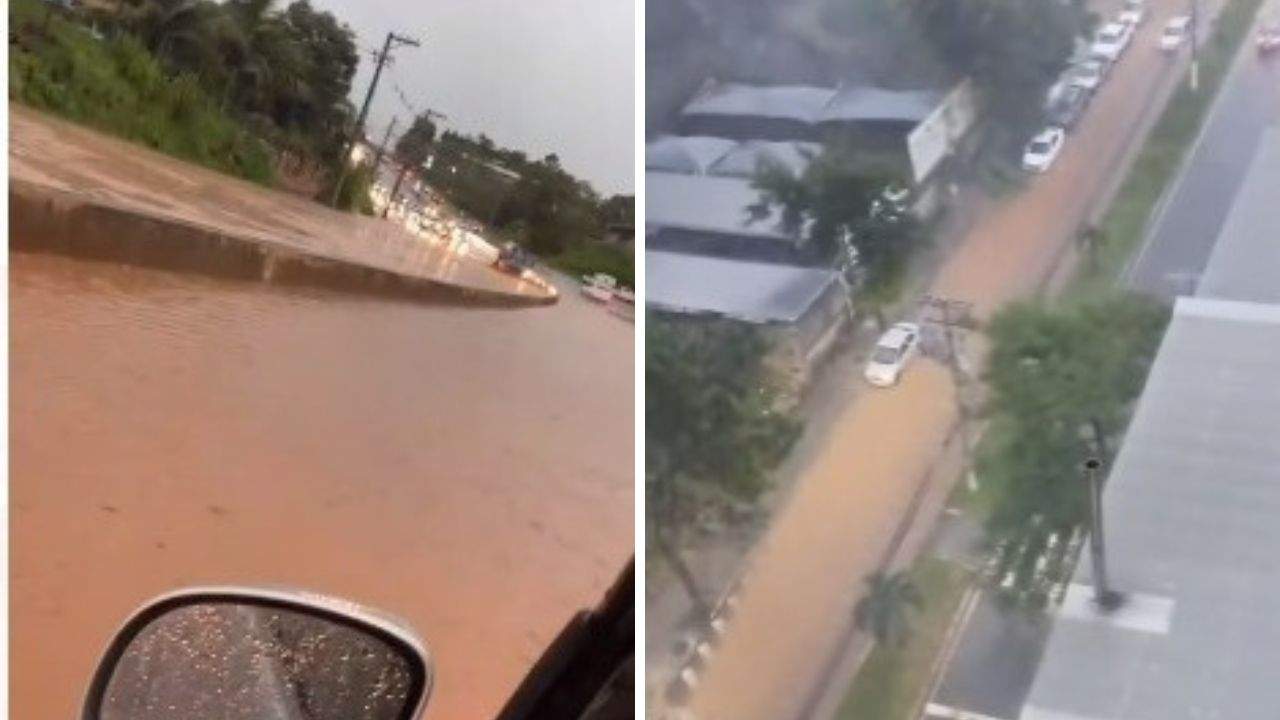 V Deos Temporal Deixa Ruas Alagadas Em Cachoeiro De Itapemirim