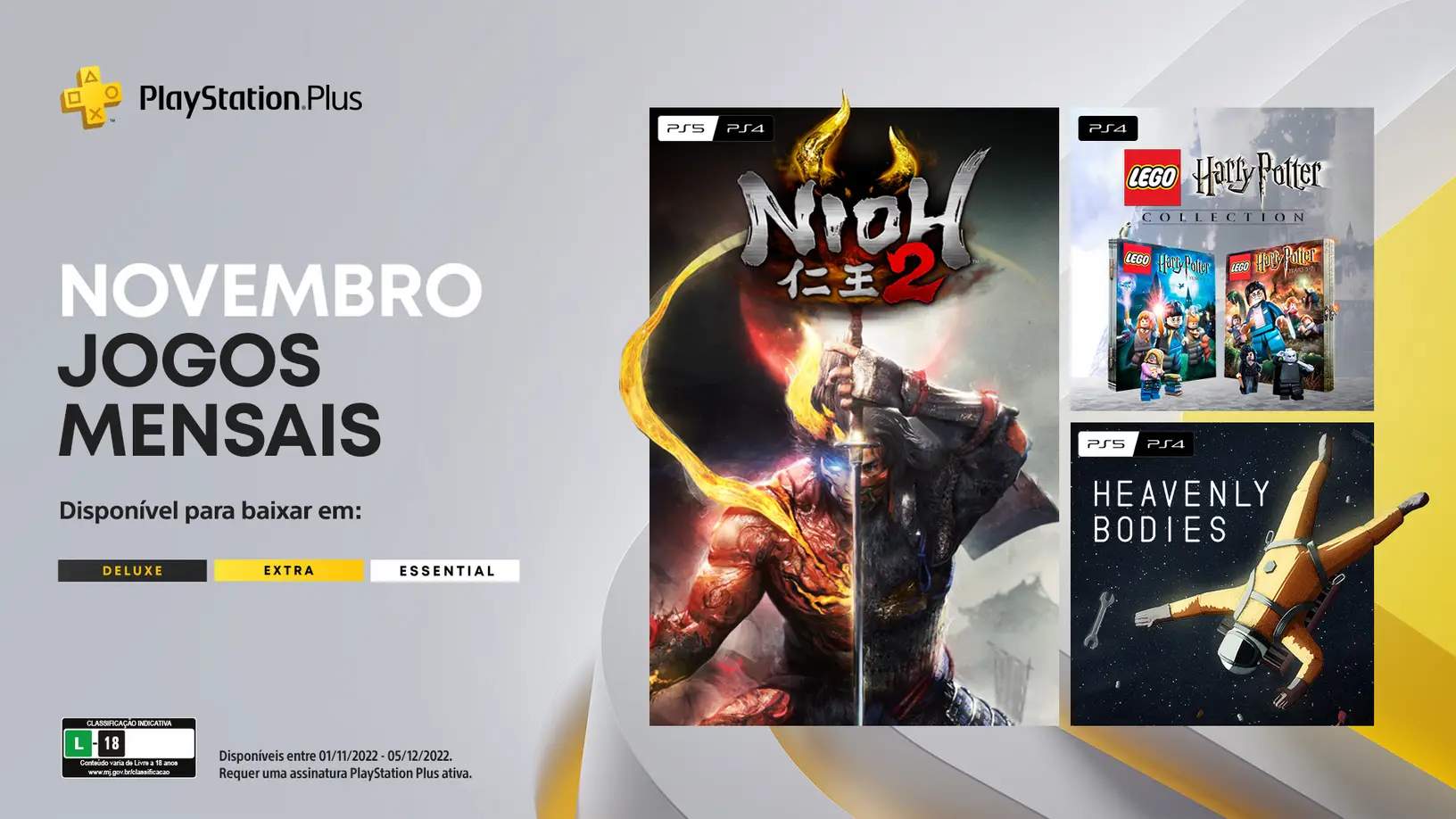 PlayStation revela os jogos gratuitos da PS Plus de novembro