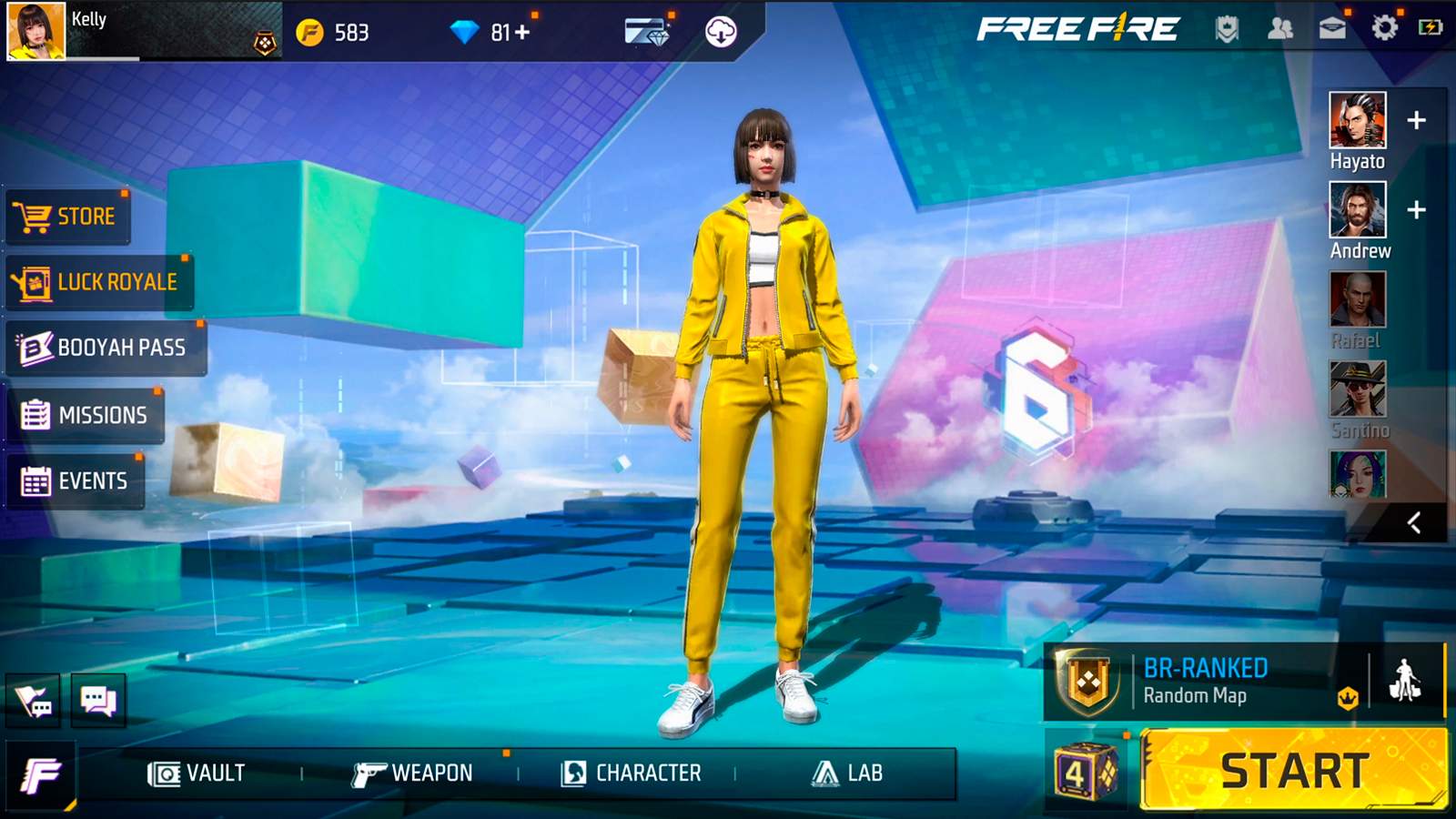 Free Fire: os melhores personagens para jogar Contra Squad