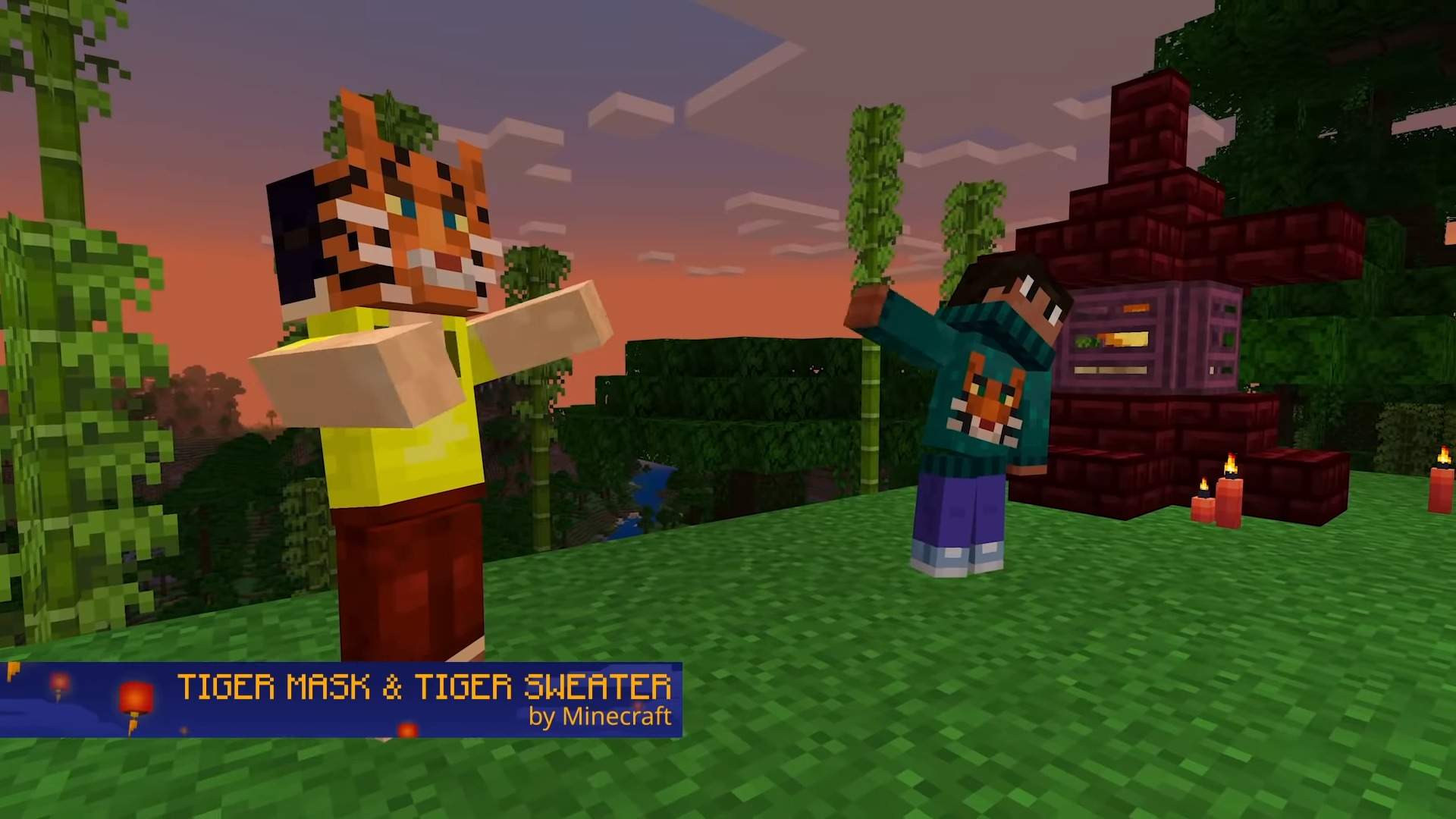 Minecraft: como obter a Máscara e Suéter de tigre do Ano Novo Lunar