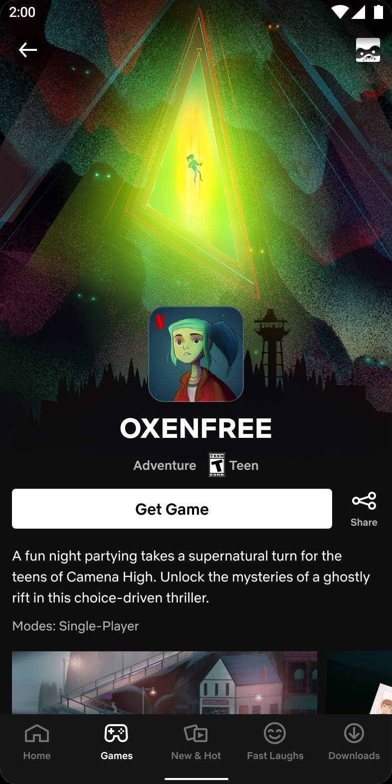 Das übernatürliche Mystery-Spiel OXENFREE ist jetzt auf Netflix verfügbar