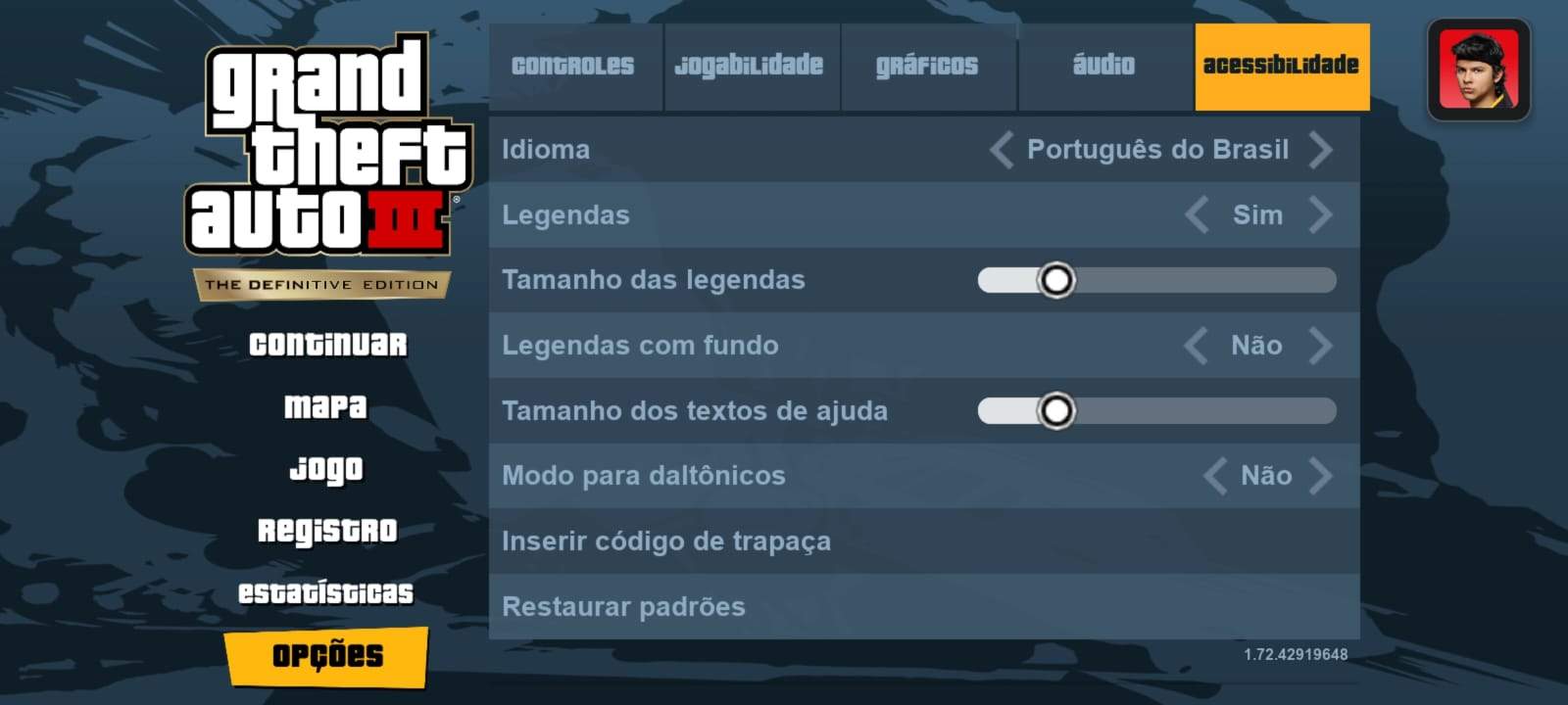 como colocar código Grand Theft Auto: Vice City pelo celular 