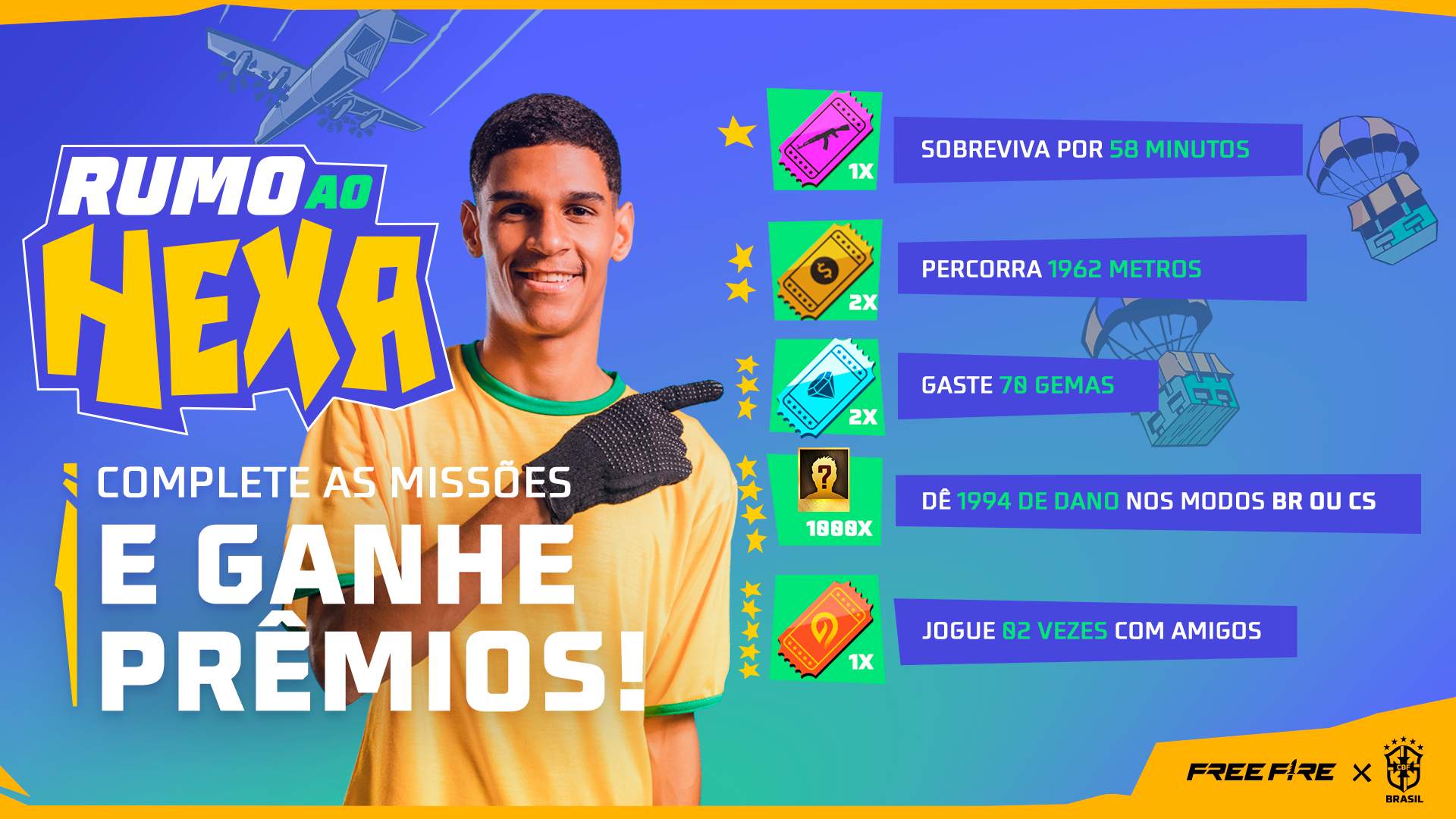 Free Fire: Recarga do Futeboleiro traz skins e mais recompensas, free fire