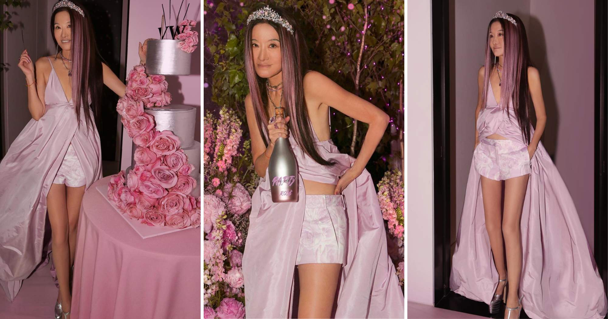 Vera Wang, Celebrating my Bday with CAKES and KARAOKE…… and my new ROSÉ  PROSECCO!!!!!! #VeraWangParty