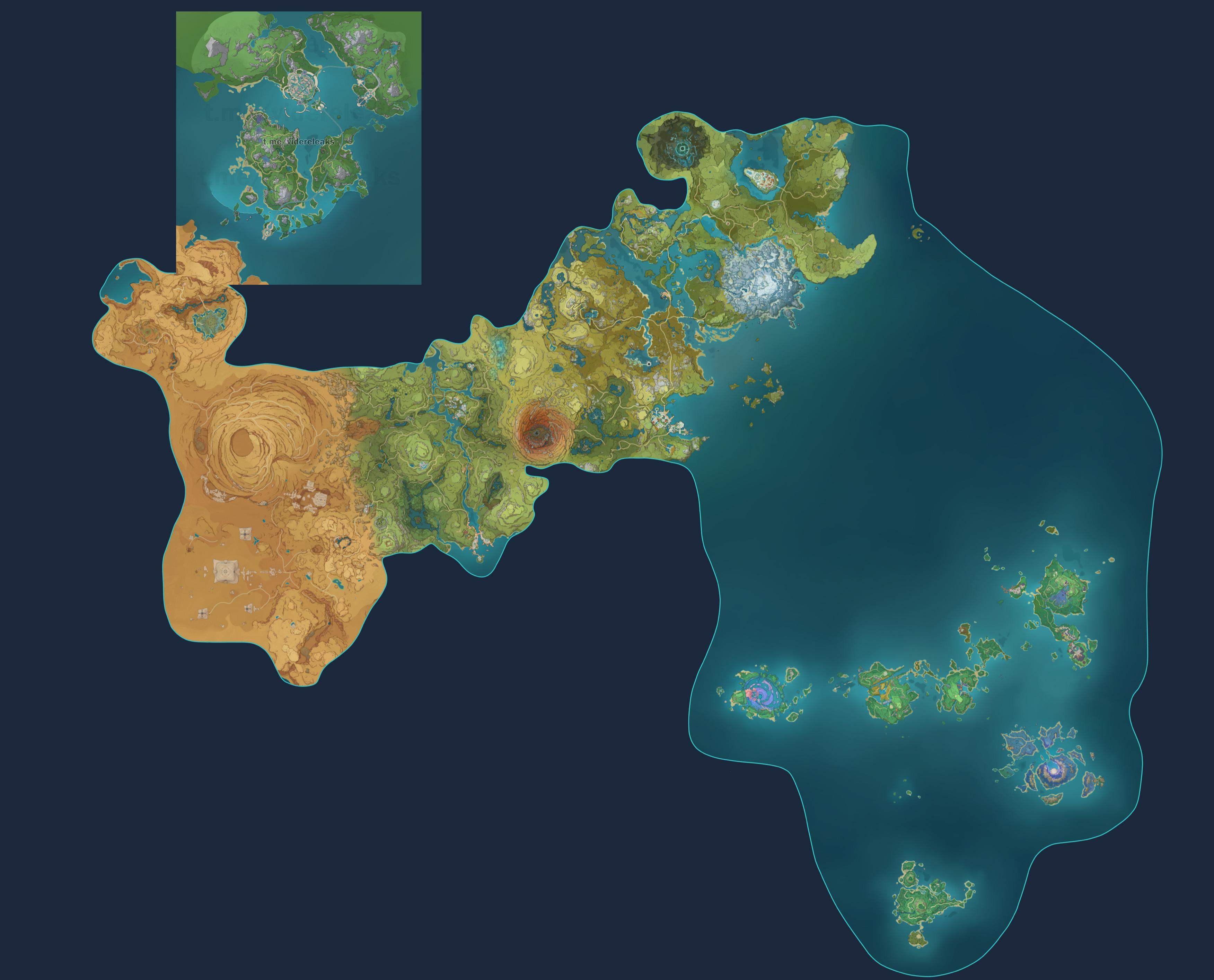 Genshin Impact 4.0: Vazamento revela mapa Fontaine e detalhes de personagens