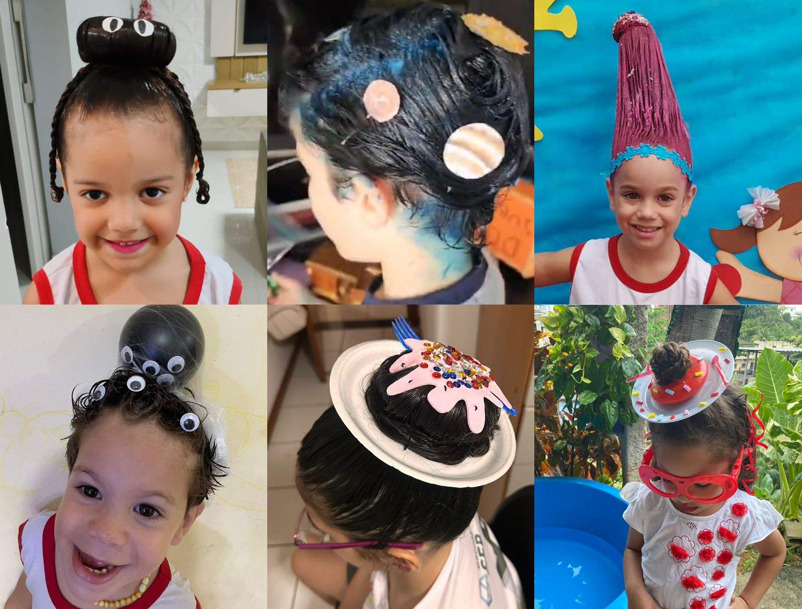 Dia do cabelo maluco: crianças com penteados inusitados viralizam