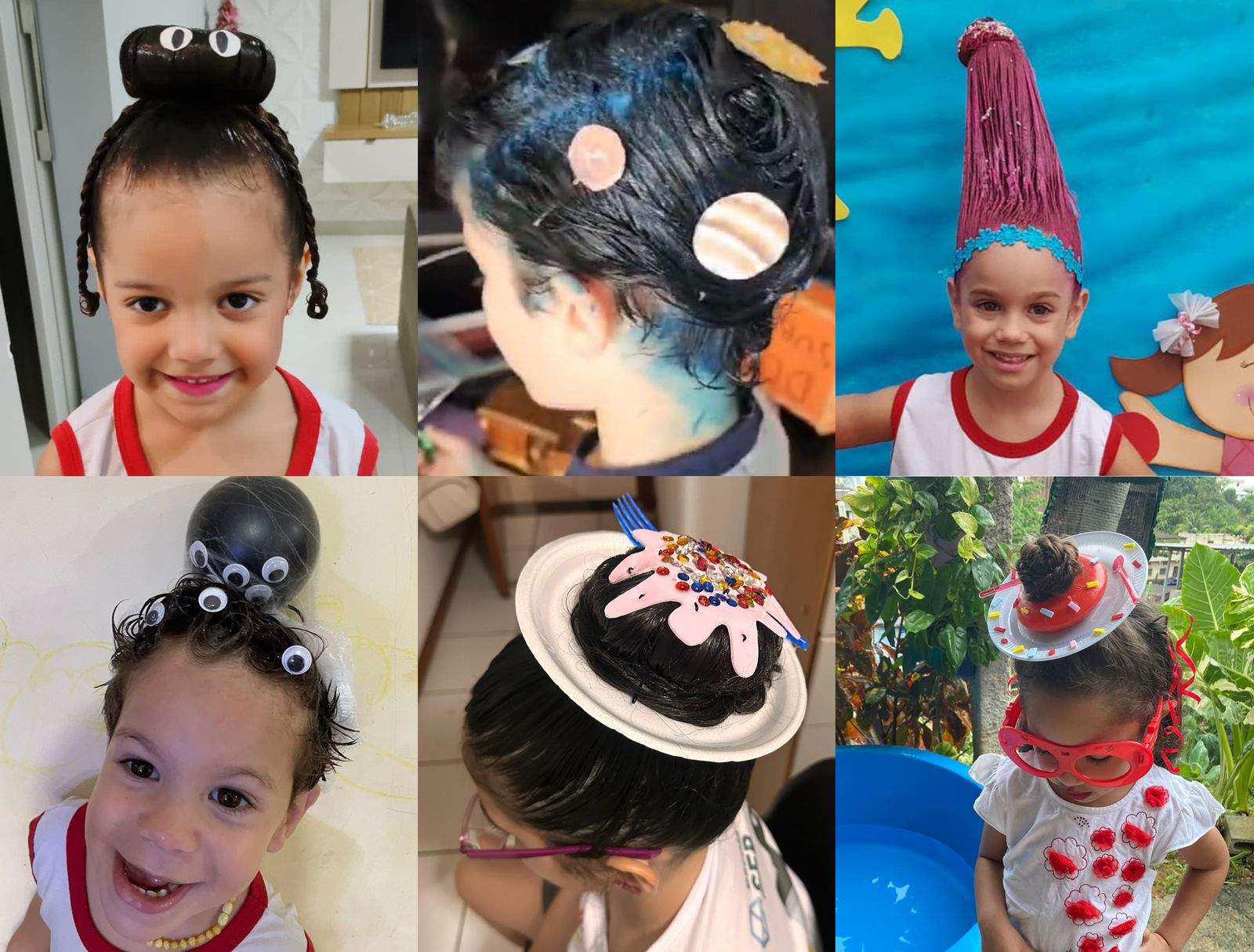 Descubra 100 image penteado de criança para ir para escola