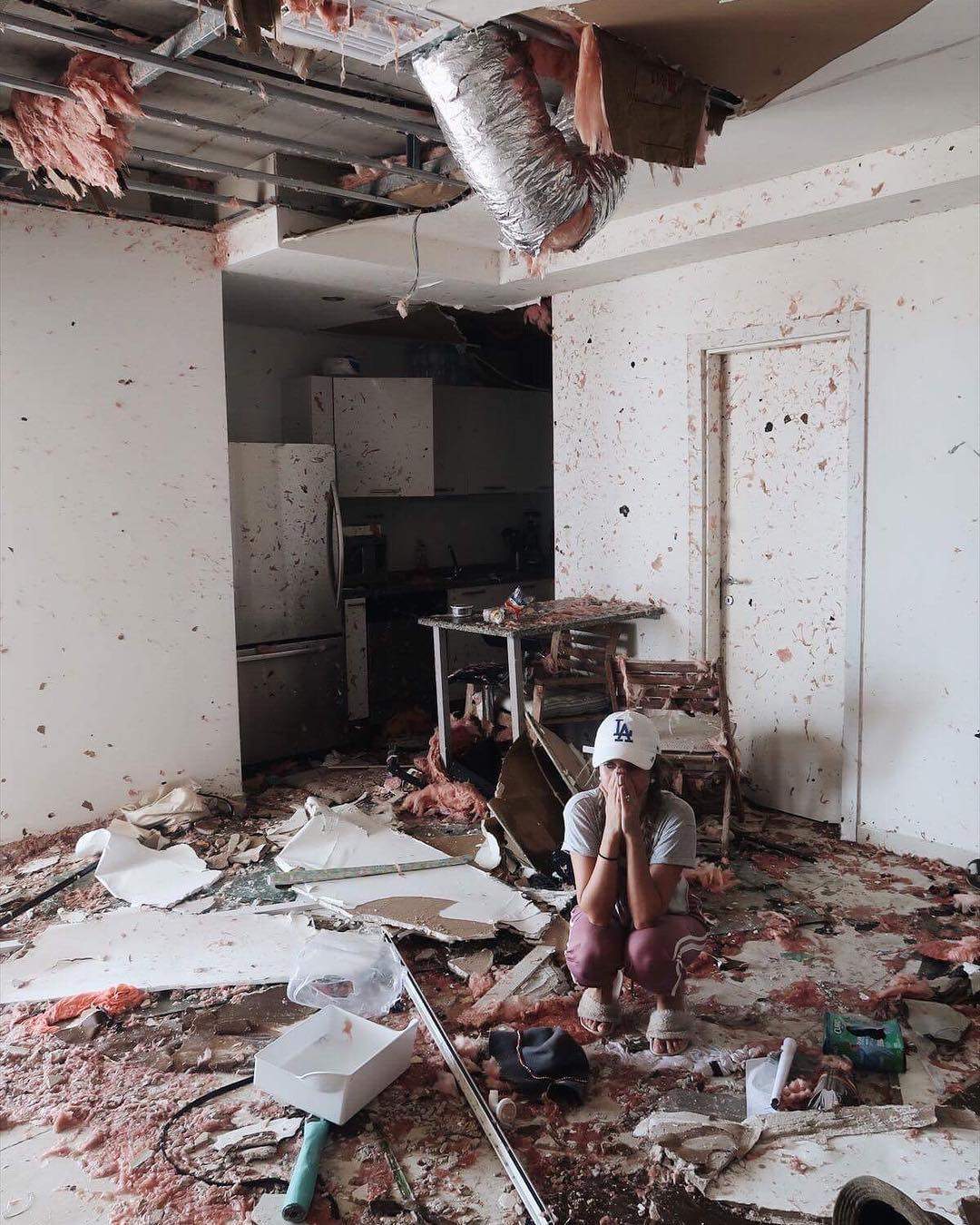 r brasileira pede ajuda após ter apartamento destruído por furacão