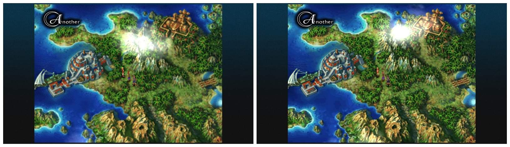 Imagens comparam Chrono Cross: The Radical Dreamers Edition com o