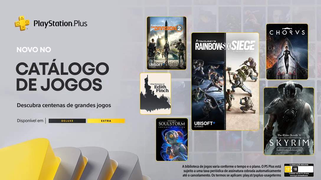 Jogos do PS Plus Extra e Deluxe de setembro aparecem na web