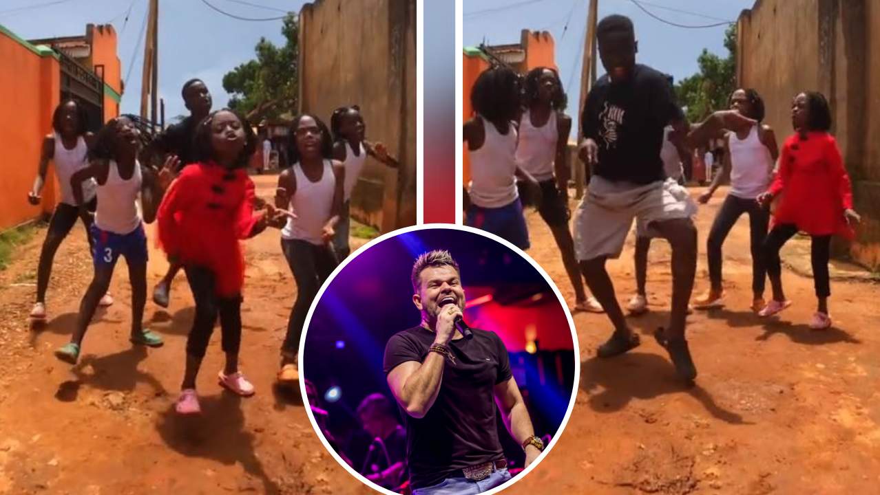 HZ  De novo: crianças de Uganda dançam 'Fica Amor' de Alemão do